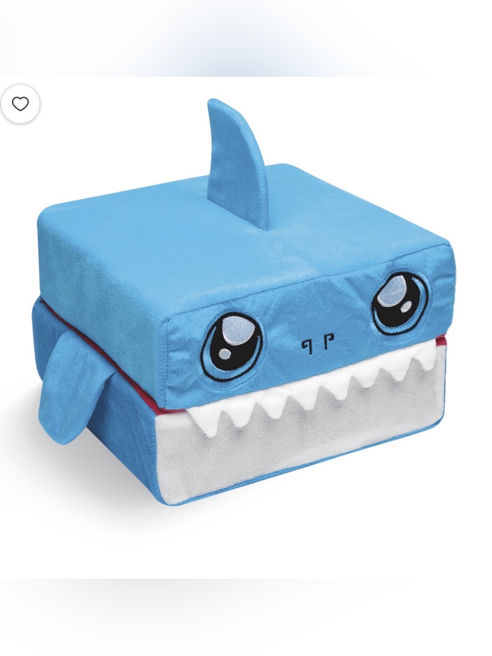 Pillow Cube Kid Cubes Shark Toddler Pillow, 2-in-1 Fun Toy & Plush Pillow NWT